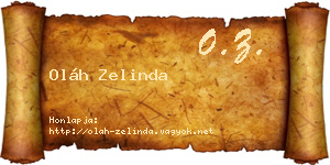 Oláh Zelinda névjegykártya